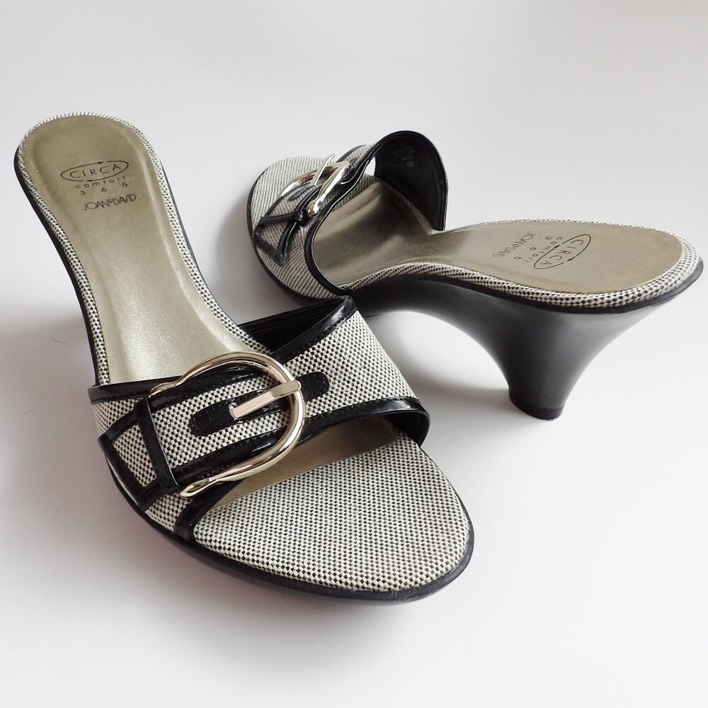 Joan & David Circa Comfort CJTARAH Wedge Heel Dressy Sandal with Buckle 10M EUC - Picture 3 of 9